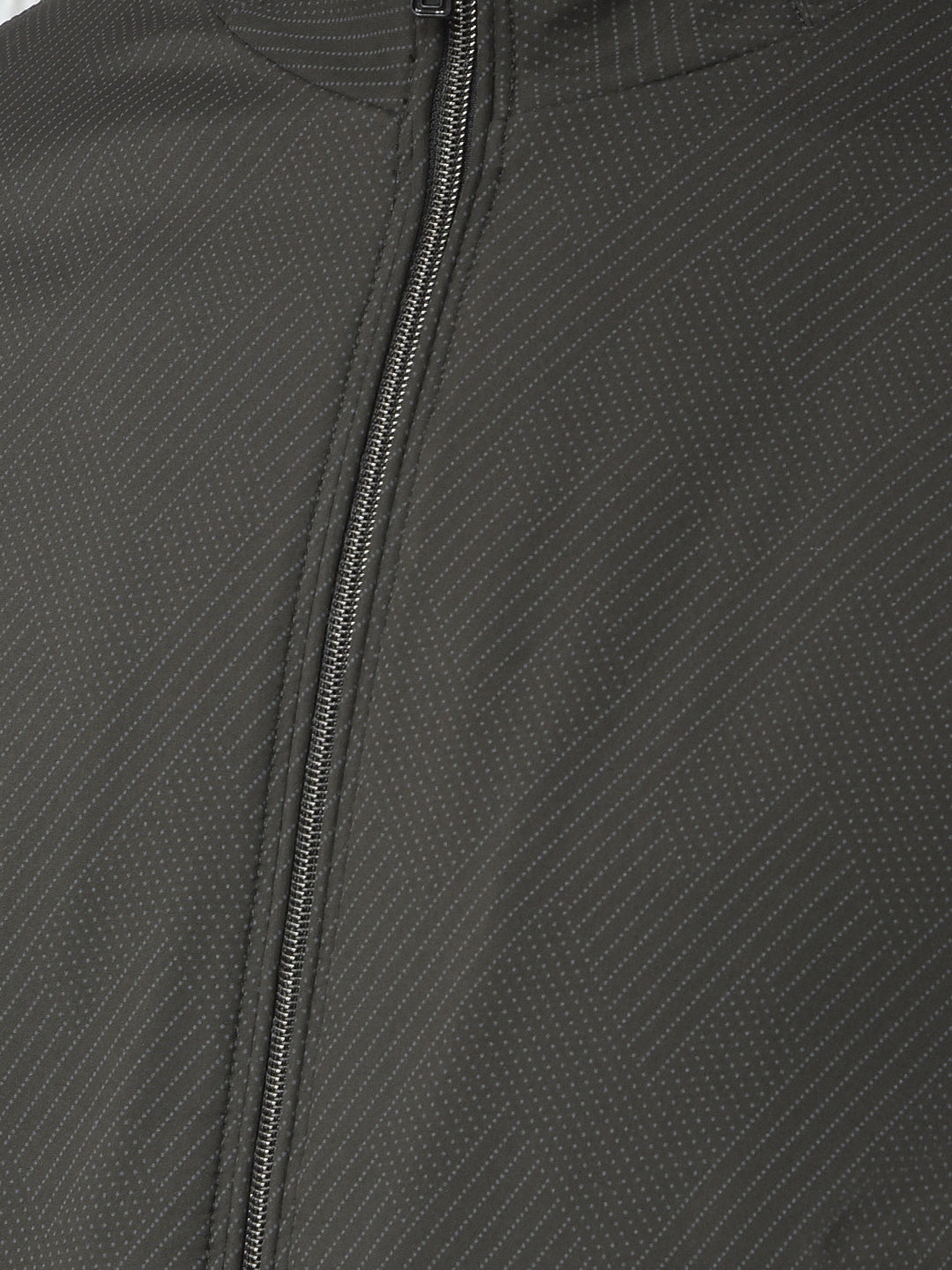 Black Printed Puffer Jacket