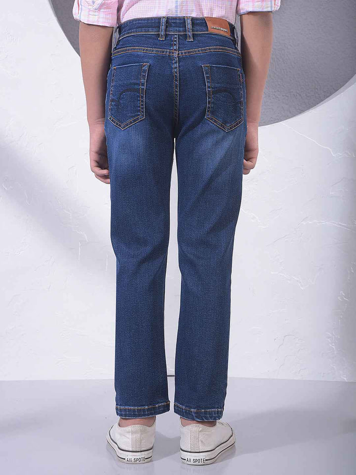 Azure Blue Contemporary Jeans