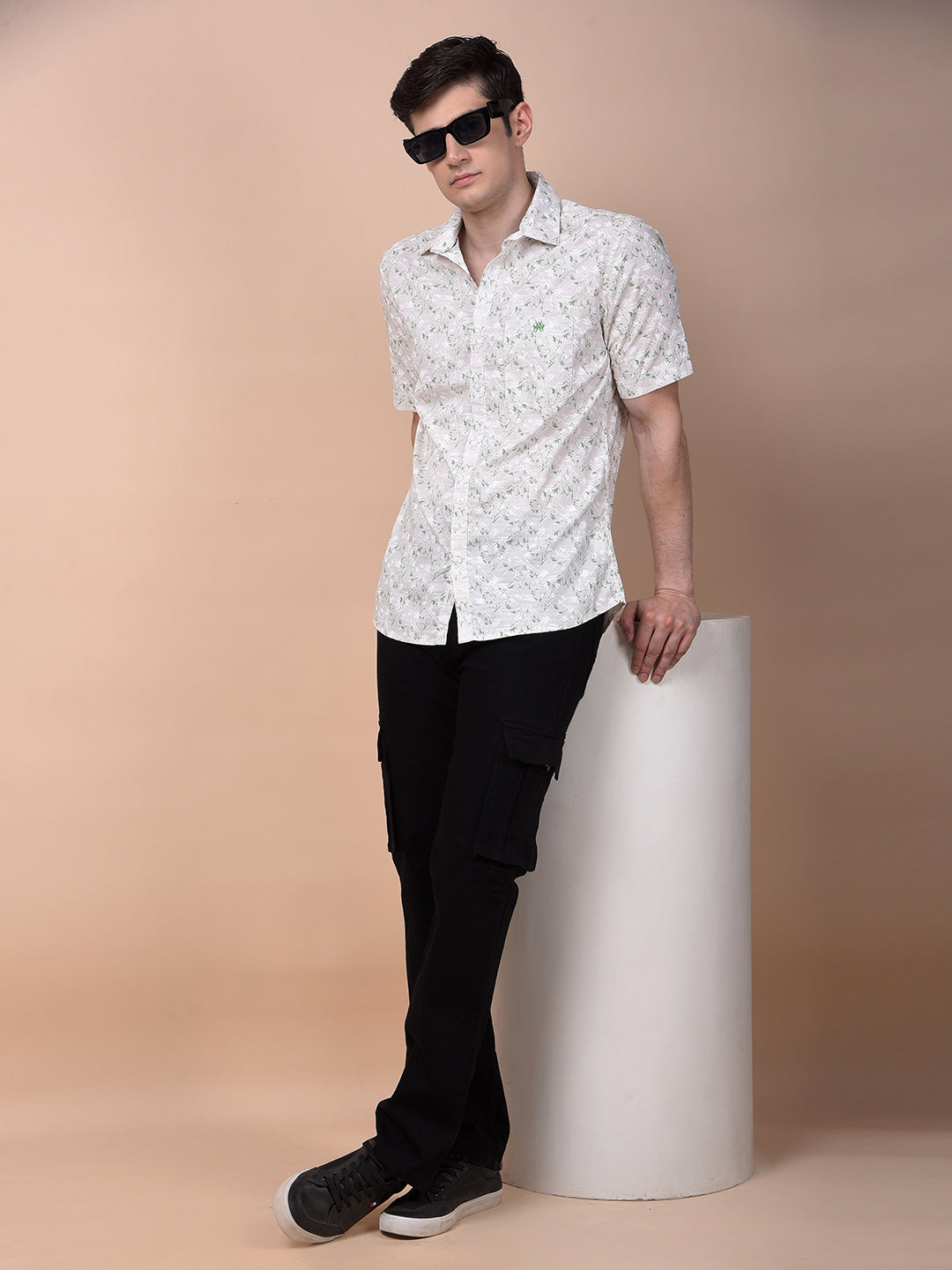 Black Straight Cargo Jeans