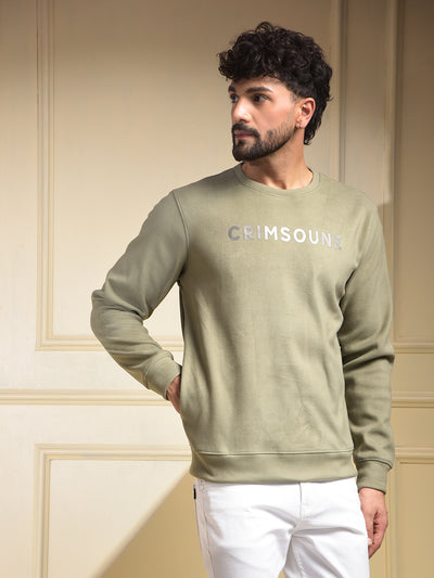 Green Embellished Sweatshirt