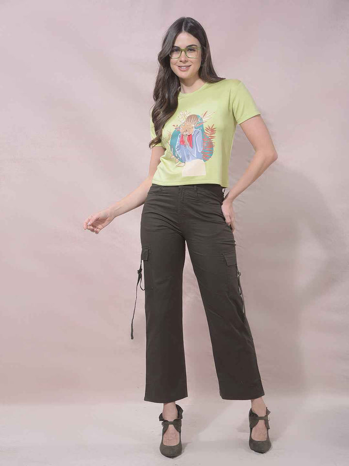 ZestLime Portrait Embellished T-Shirt