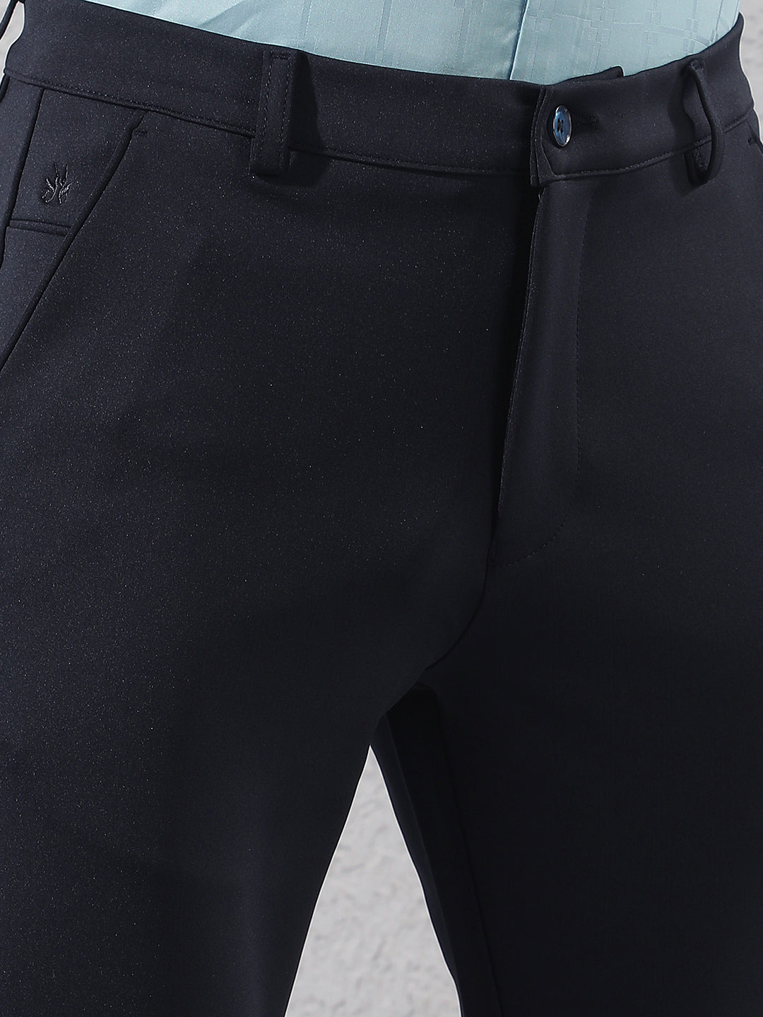 Navy Blue Knitted Trousers