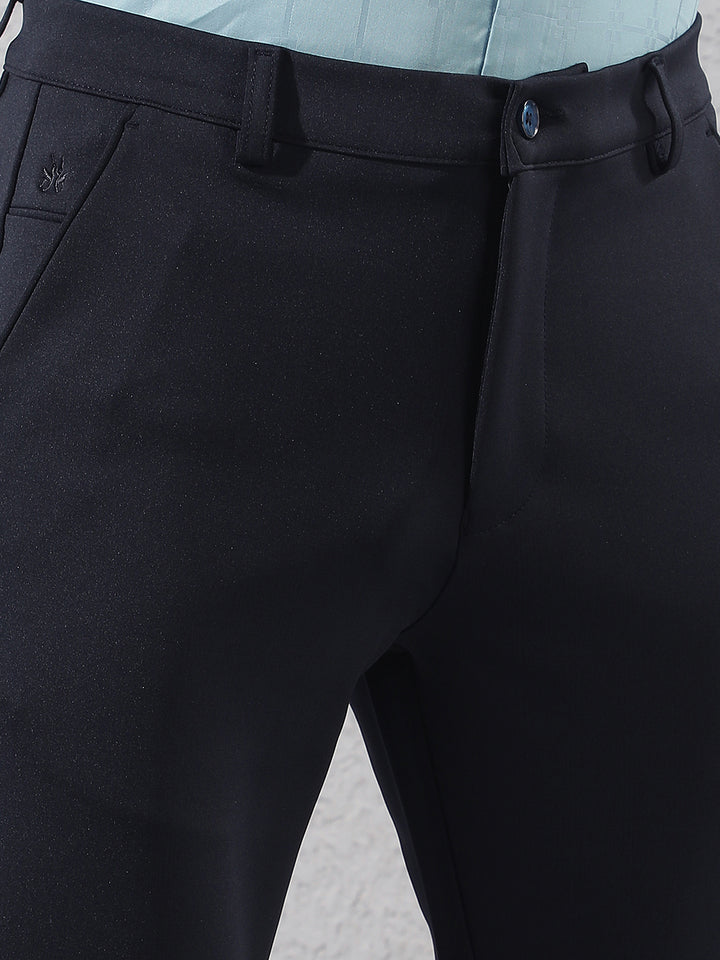 Navy Blue Knitted Trousers