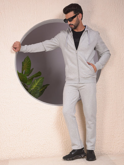 Grey Comfortable Knitted Trackpants
