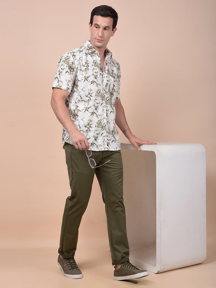Streamlined Olive Trousers