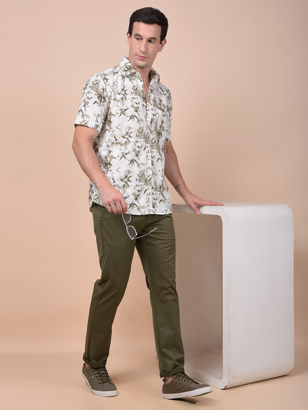 Streamlined Olive Trousers