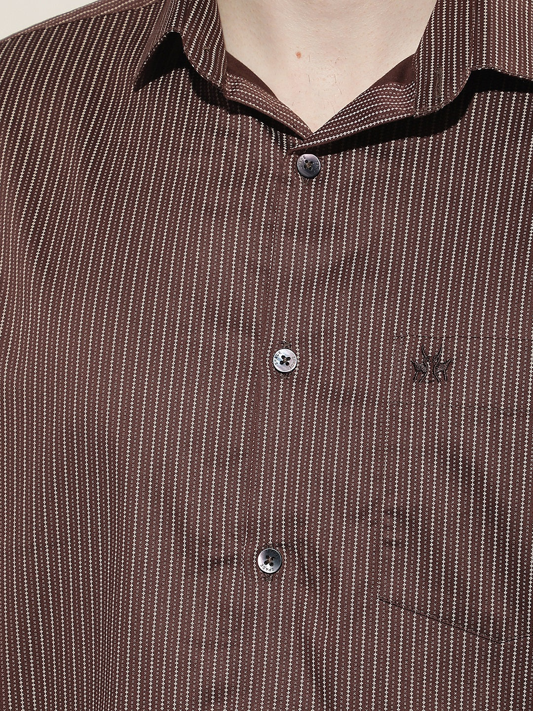 Fresh Brown Printed Shirt