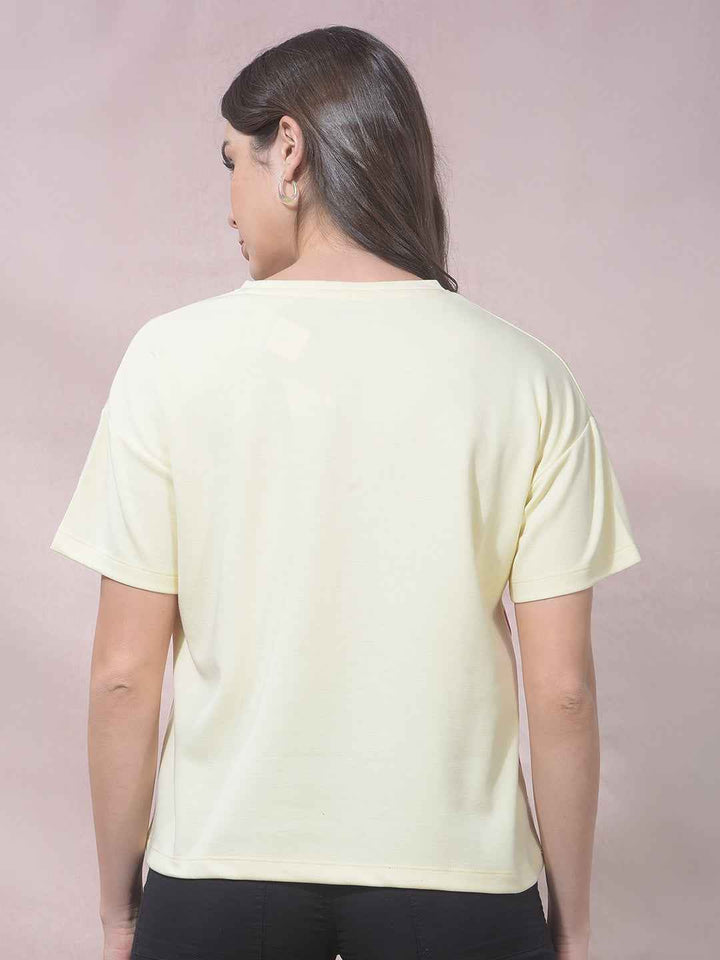 Yellow Graphic Print T-Shirt