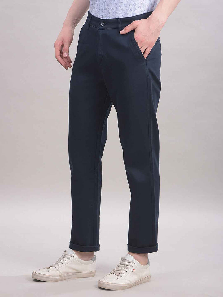 Navy Blue Chinos Trousers