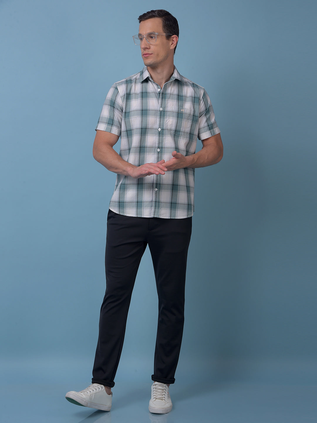 Green Checked Shirt