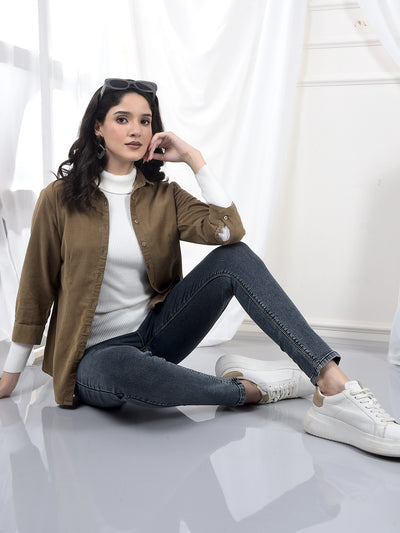 Grey Skinny High-Waist Jeans