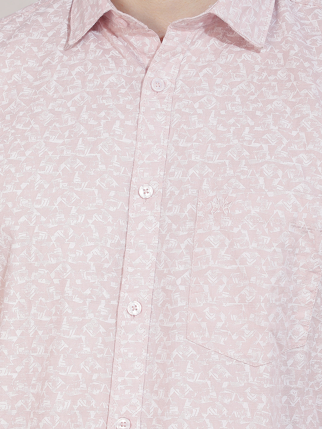 Pink Abstract Print Shirt