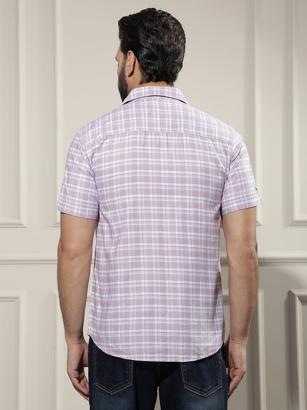 Signature Plum Purple Checked Shirt