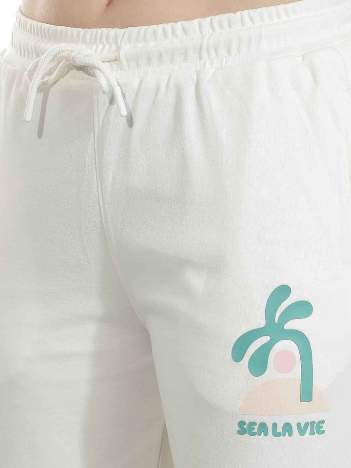 Off White Graphic Print Trackpants