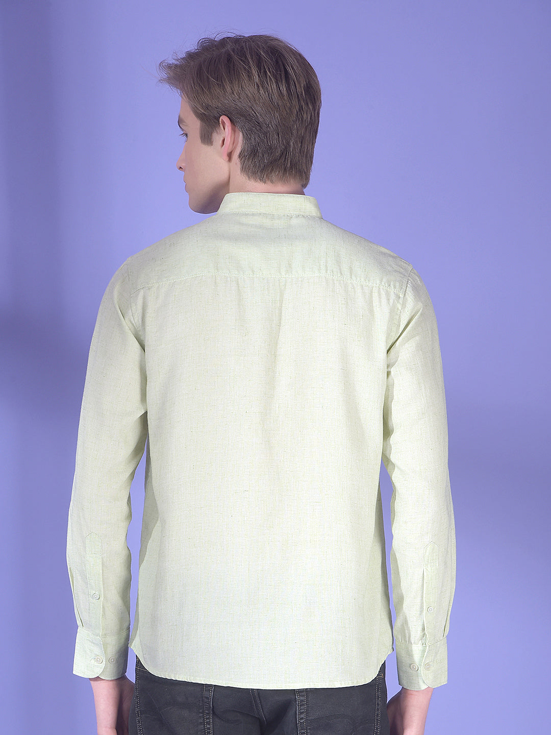 Loom Celadon Green Linen Kurta