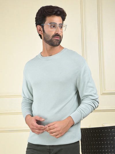 Oversized Green Jacquard Sweater