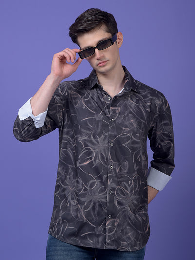 Green Floral Print Shirt