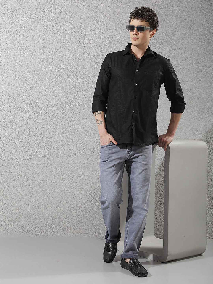 Smoke Grey Straight Jeans