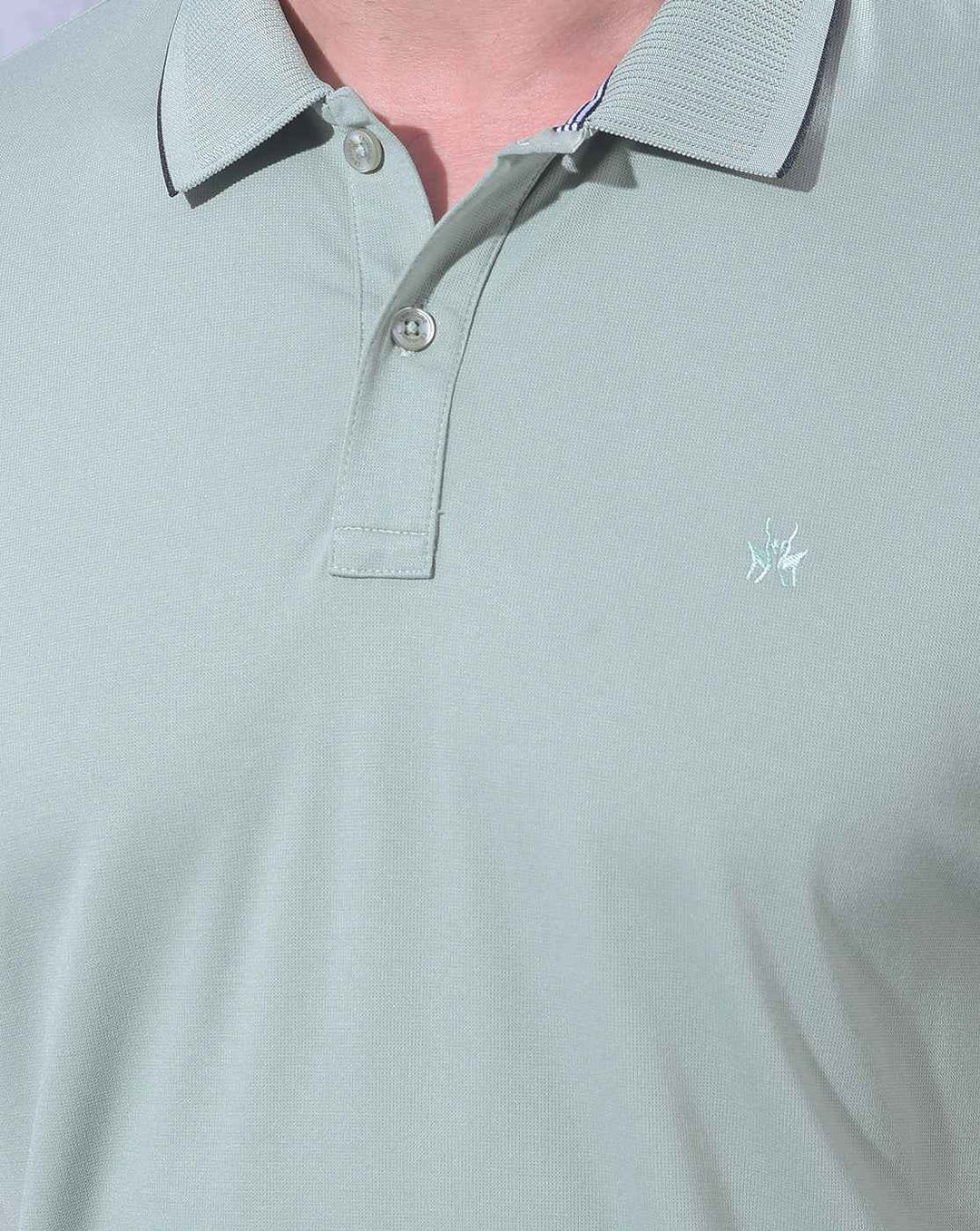 Green Polo Neck T-Shirt