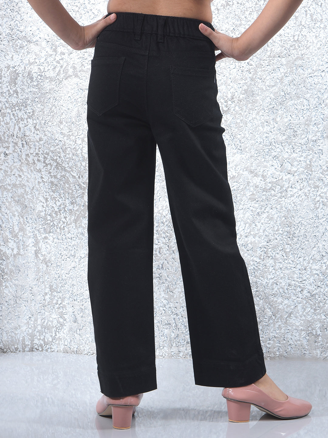 Dynamic Black Wide Leg Jeans
