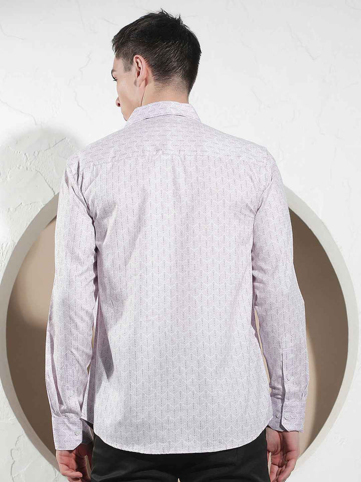 Classic Purple Printed Shirt