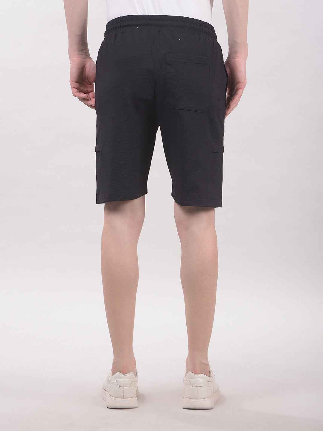 ZestNoir Utility Black Shorts