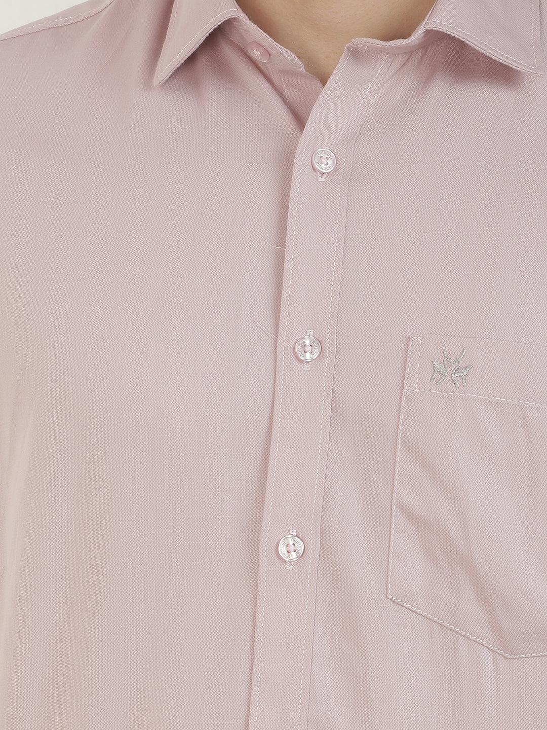 Structured Pastel Pink Shirt