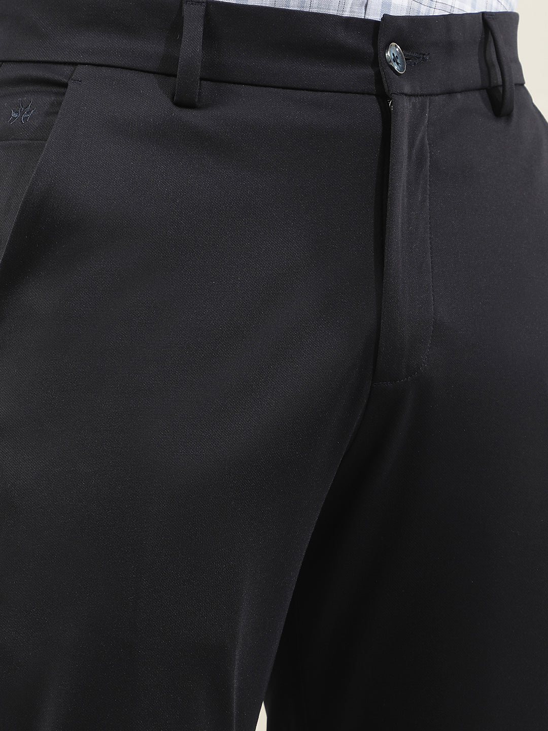 Navy Blue Knitted Trousers