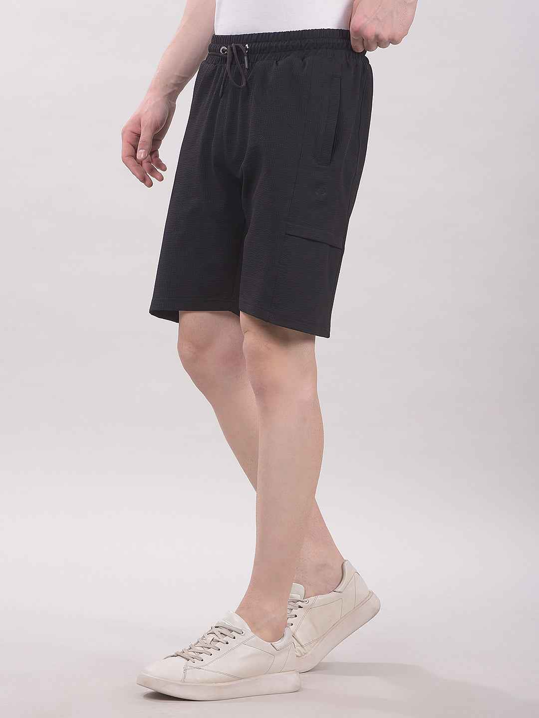 ZestNoir Utility Black Shorts