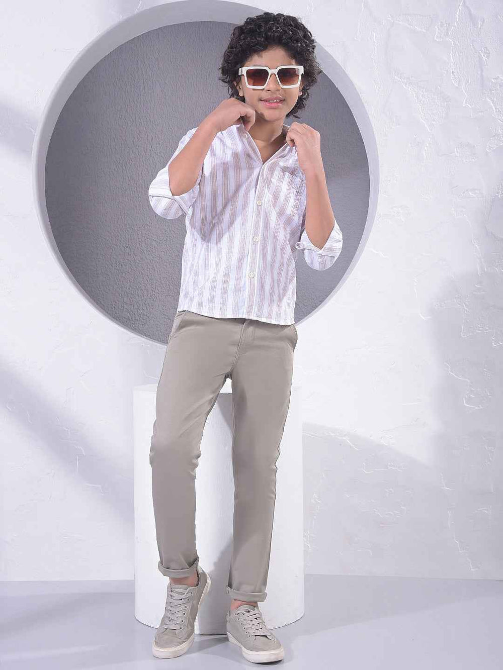 Earthy Khaki Urban Trousers