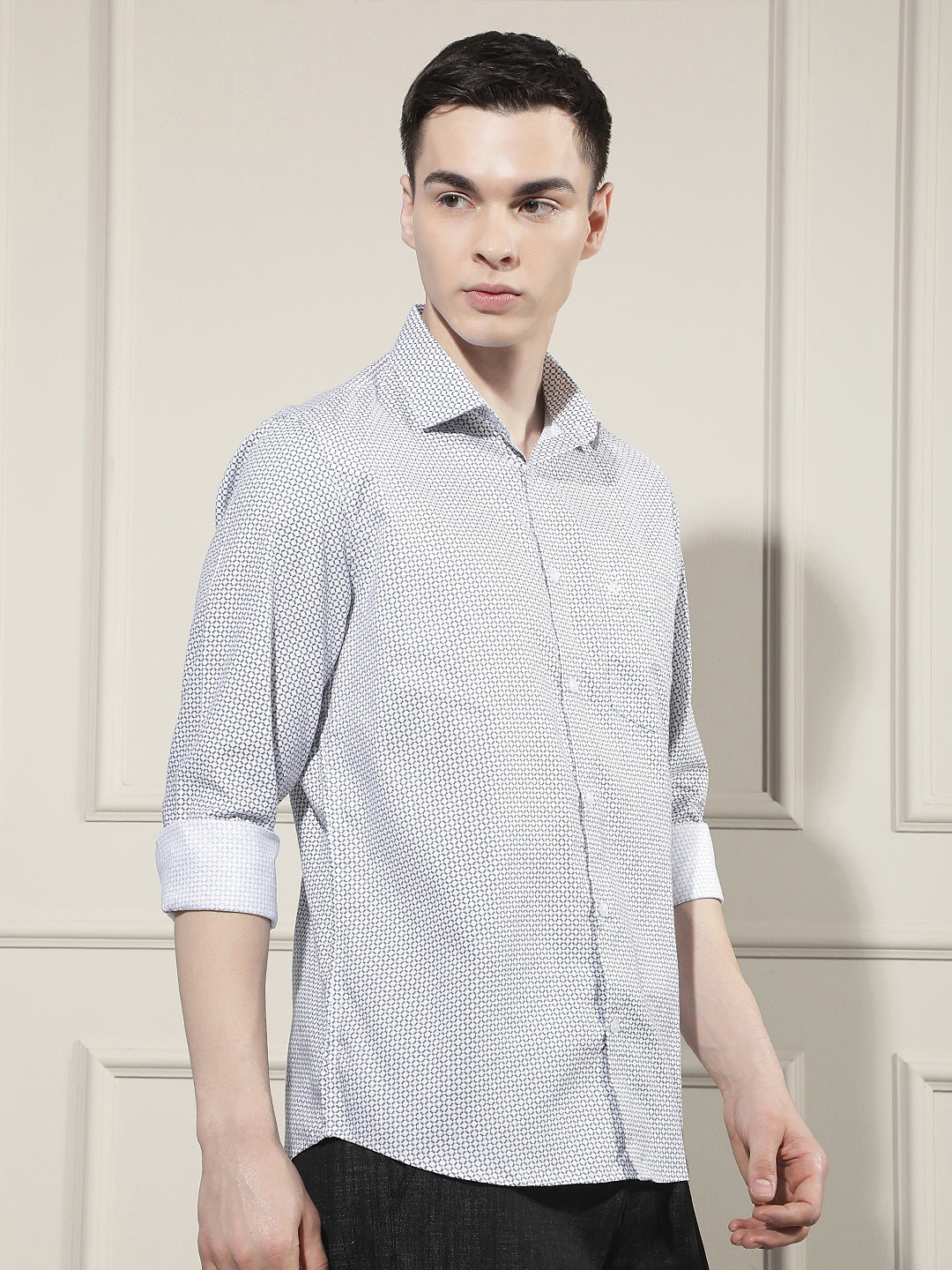 White Printed Shirt