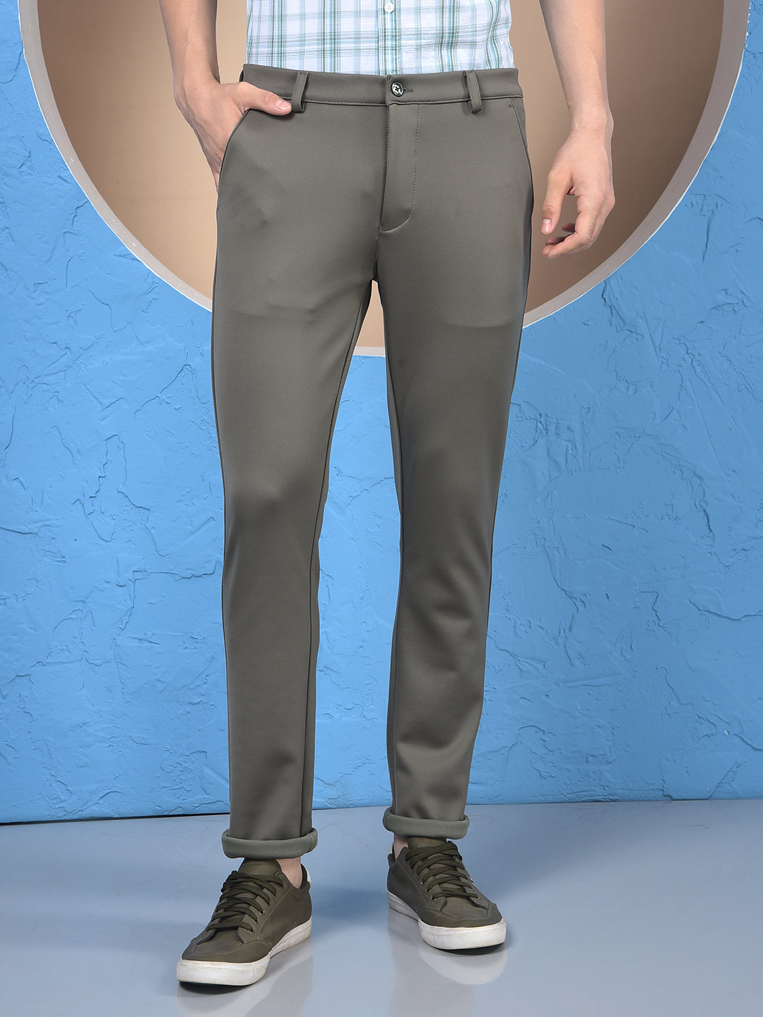 Dreamy Olive Knitted Trousers