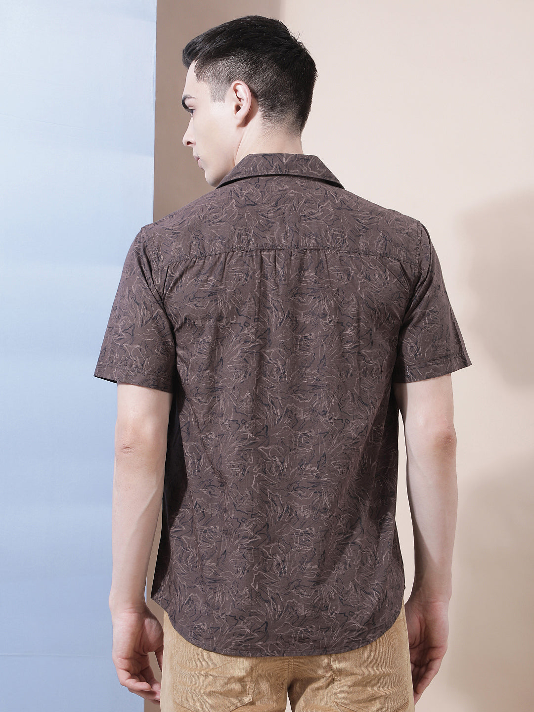 Cocoa Brown Printed Shirt