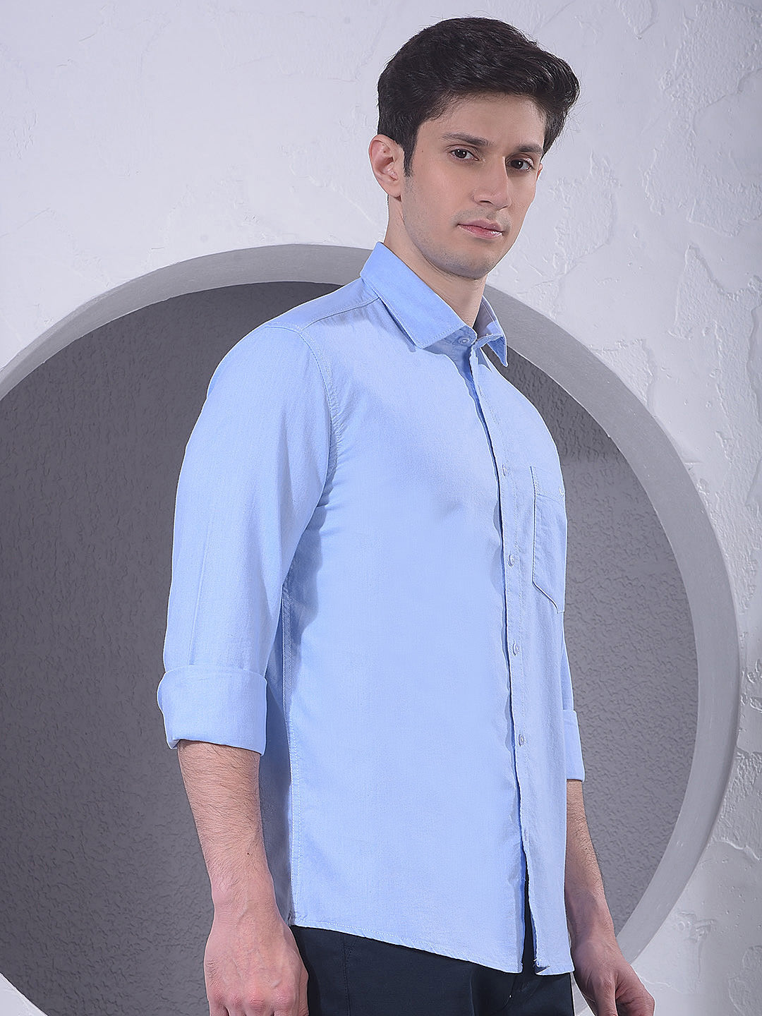 Blue 100% Cotton Shirt