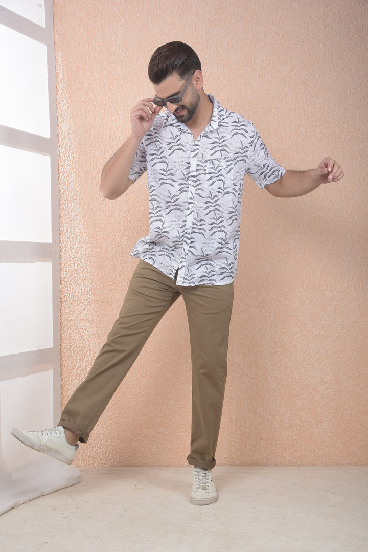 Brown Straight Trousers