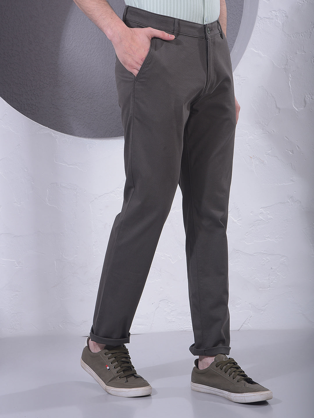 Smart Olive Trousers