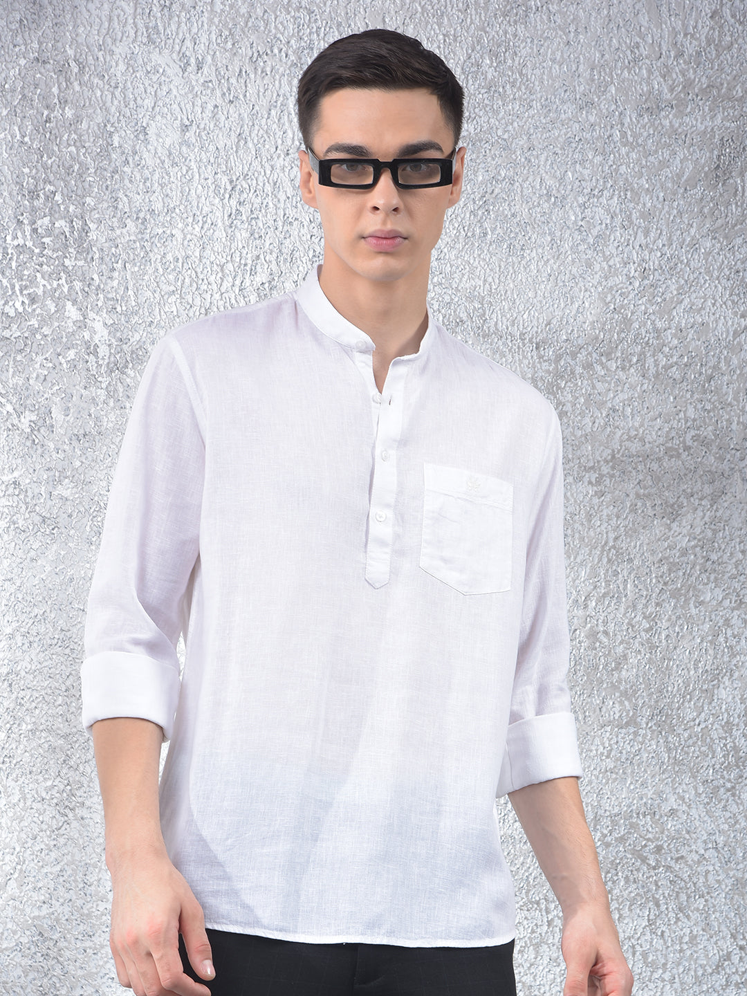 White Linen Kurta-Men Kurtas-Crimsoune Club