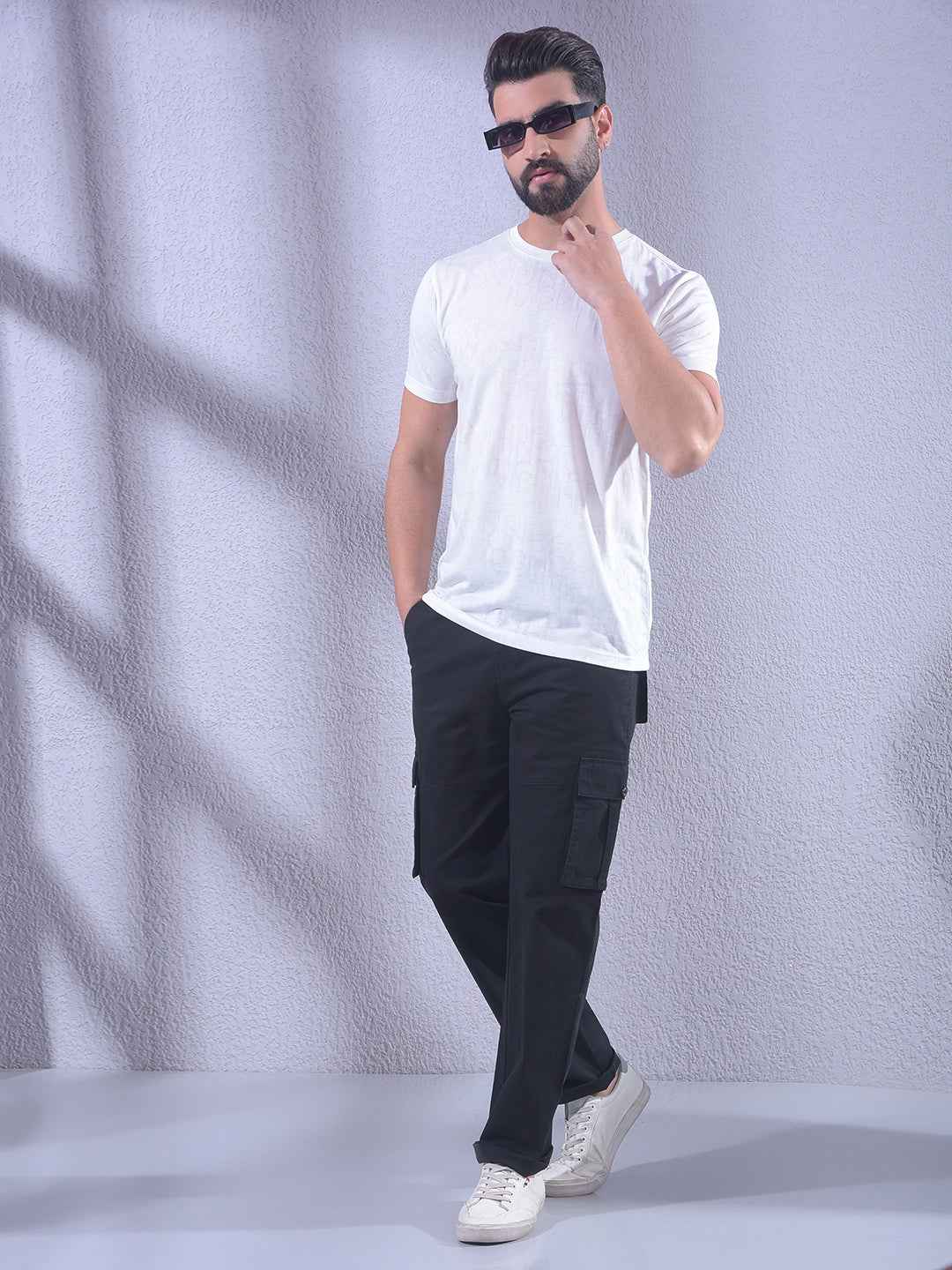 White Jacquard T-Shirt