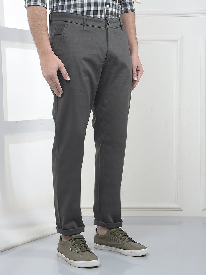 Olive Dobby Trousers