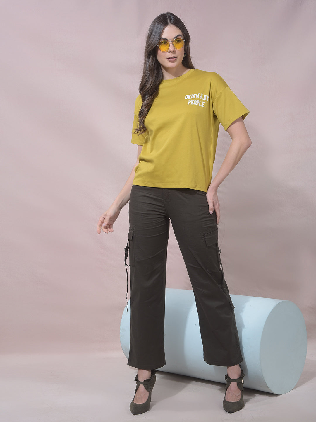 Mustard Graphic Print T-Shirt