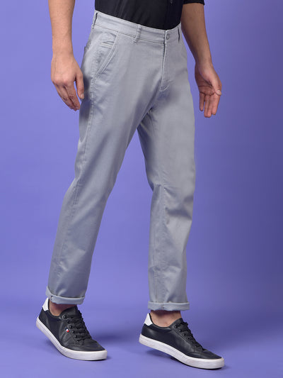 Grey Printed Trousers