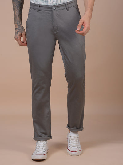 Grey Printed Trousers