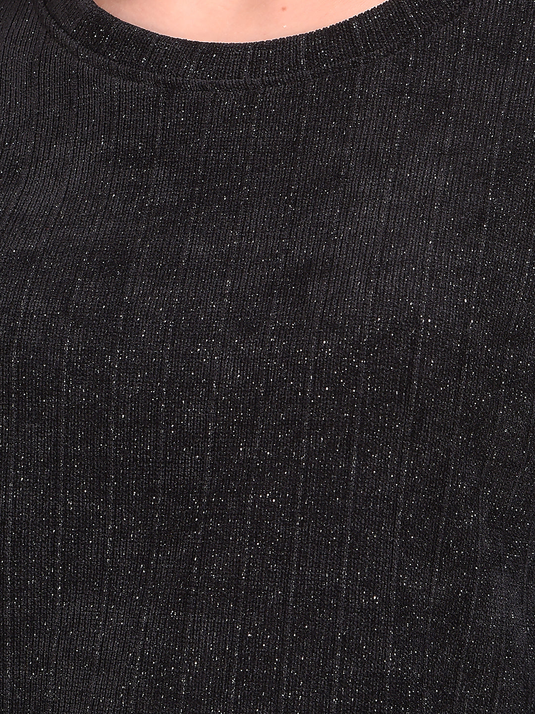 Black Vertical Stripes Top