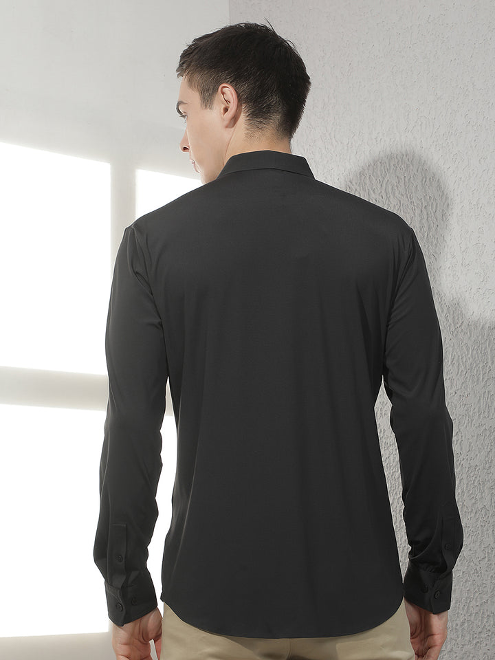 Chic Jet Black Shirt