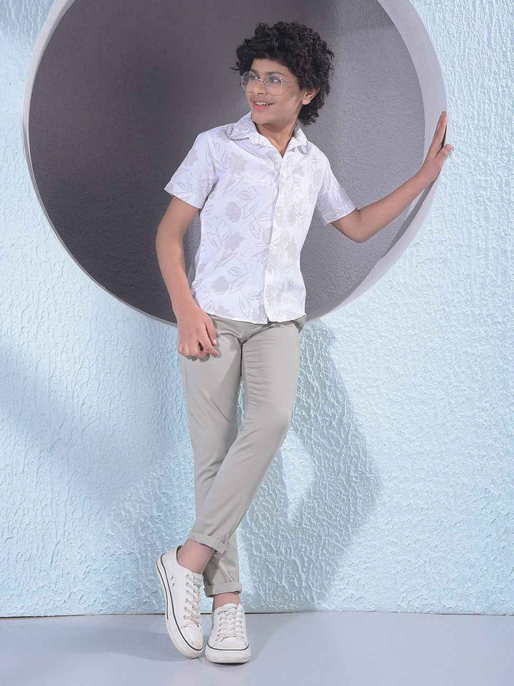 Olive Green Contemporary Trousers