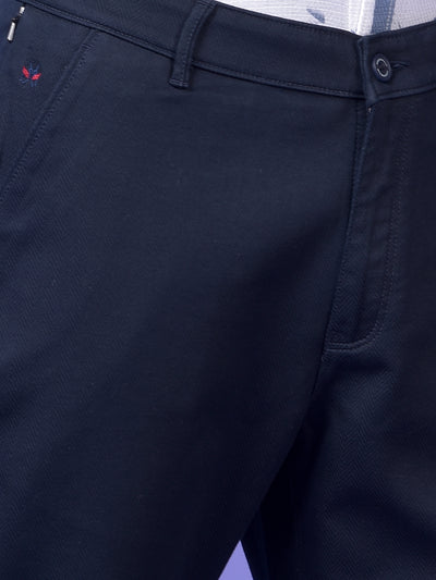Navy Blue Printed Trousers