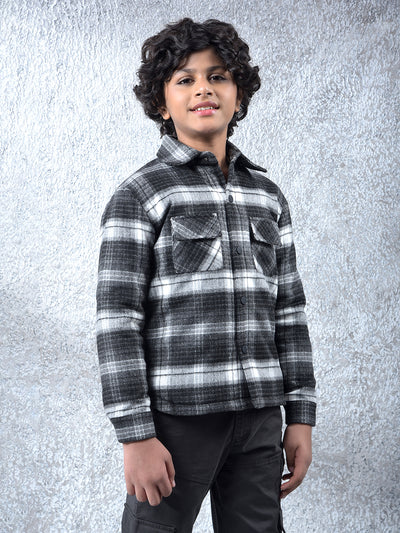 Refined Black Patterned Shacket