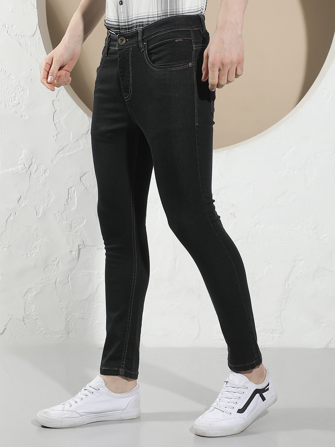 Sleek Pitch Black Skinny Jeans