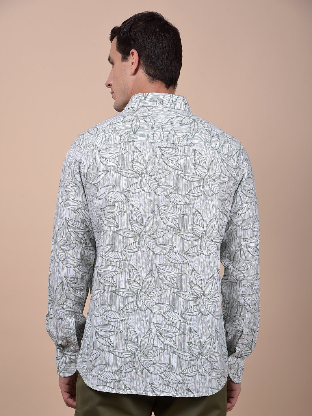 Green Floral Print Shirt
