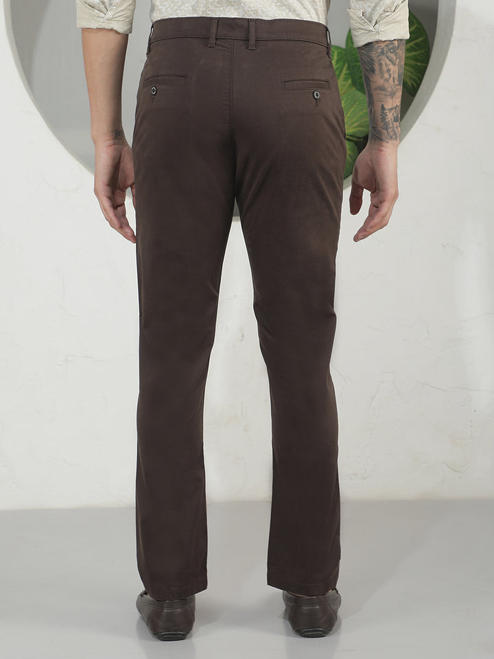Walnut Wood Brown Trousers